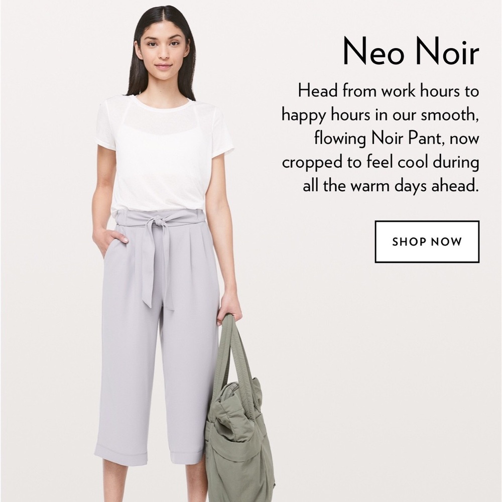 Lululemon grey noir pant